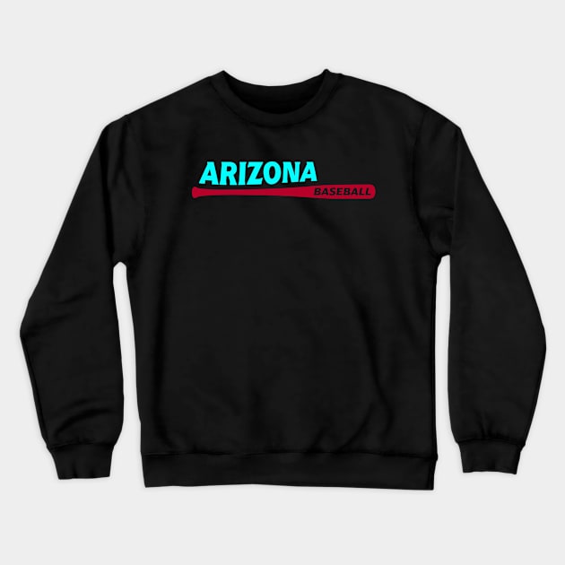 Arizona Baseball Crewneck Sweatshirt by Throwzack